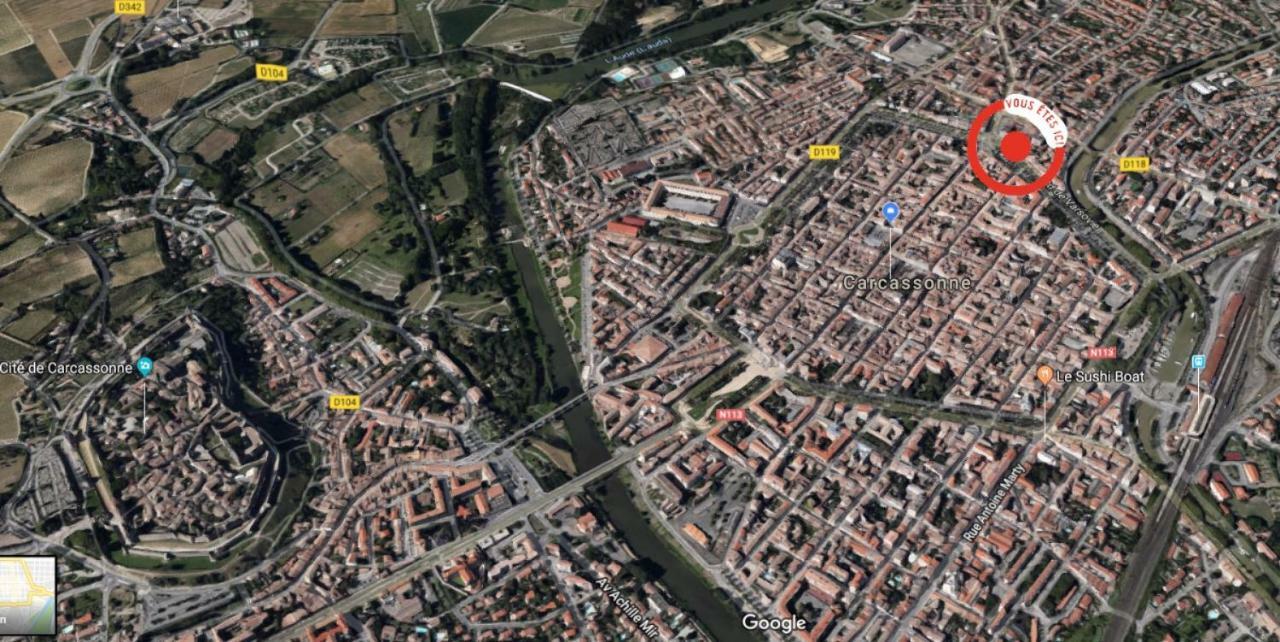 Carcassonne Centre Avec Balcon Et Parking Lejlighed Eksteriør billede